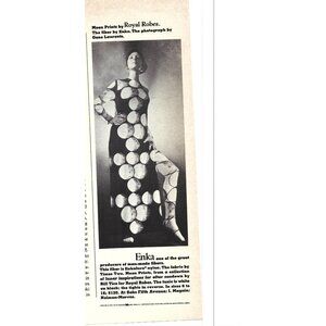 Fabric Times Two Moons Bill Tice Royal Robes Advertisement 1970s Print Ad 9in